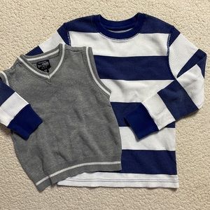 4/$24🦩NWOT 2 Boys Sweaters Size 4/5
